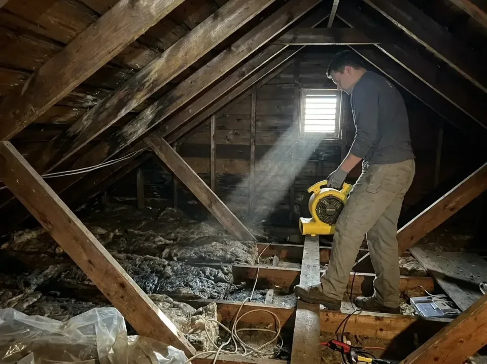 attic-water-damage-drying-proc-007 — frequently asked questions, Emergency Water Extraction & 24/7 Flood Response in Stallin…